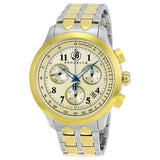 Brooklyn Prince Swiss Quartz Chronograph Ivory Dial Men's Watch#204-M2372 - Watches of America