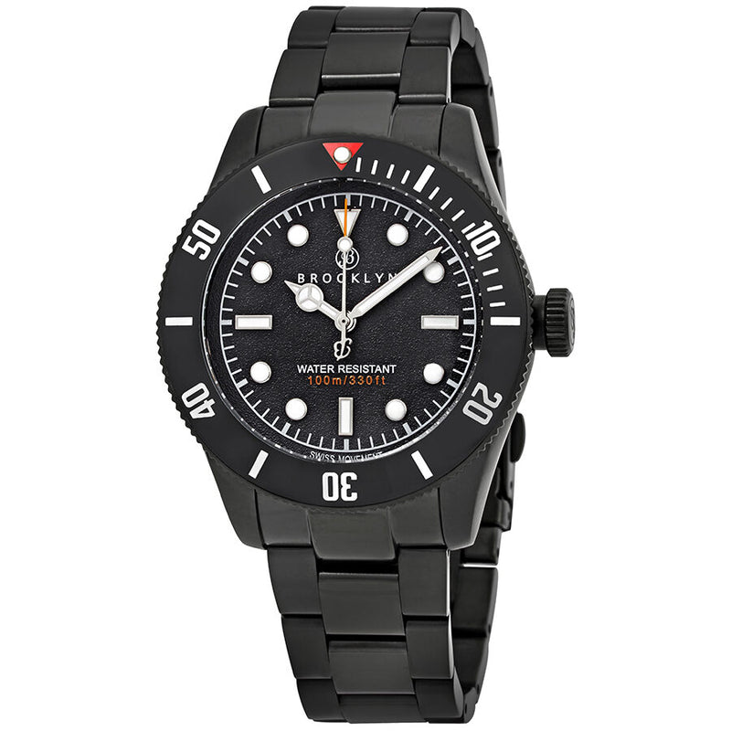 Brooklyn Watch Co. Black Eyed Pea Black Dial Men's Watch #306-A-11-BB-BLK - Watches of America