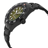 Brooklyn Watch Co. Black Eyed Pea Green Dial Men's Watch #306-D-88-BB-BLK - Watches of America #2