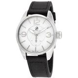 Brooklyn Watch Co. Lafayette White Dial Black Leather Swiss Quartz Men's Watch #CLA-D - Watches of America