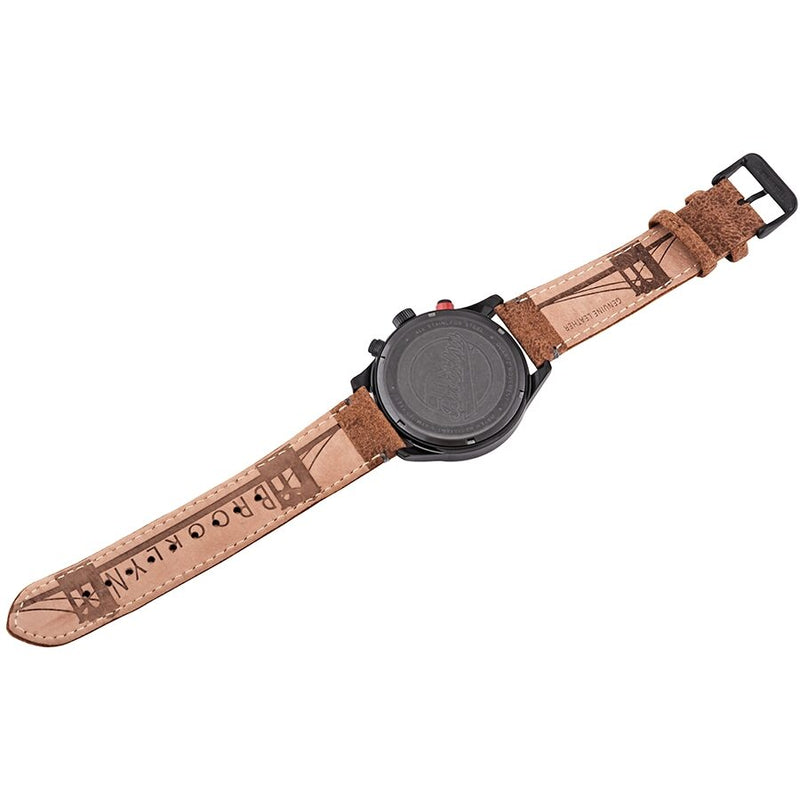 Brooklyn Watch Co. Stuyvesant Quartz Black Dial Men's Watch #BW-8128-BQ-01-LBRW - Watches of America #7