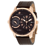 Brooklyn Willoughby Dual Time Swiss Quartz Brown Dial Men's Watch#102-M3931 - Watches of America