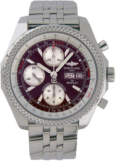 Breitling Bentley GT Chronograph Steel Burgundy Men's Watch A1336212-K506SS#A1336212-K506-972A - Watches of America