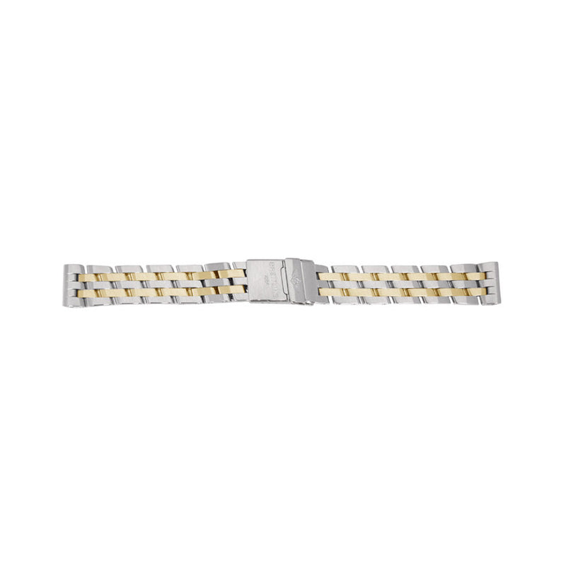 Breitling Cockpit Two Tone Stainless Bracelet Stainless Steel Deployment Buckle 20-18mm#780D/367D - Watches of America