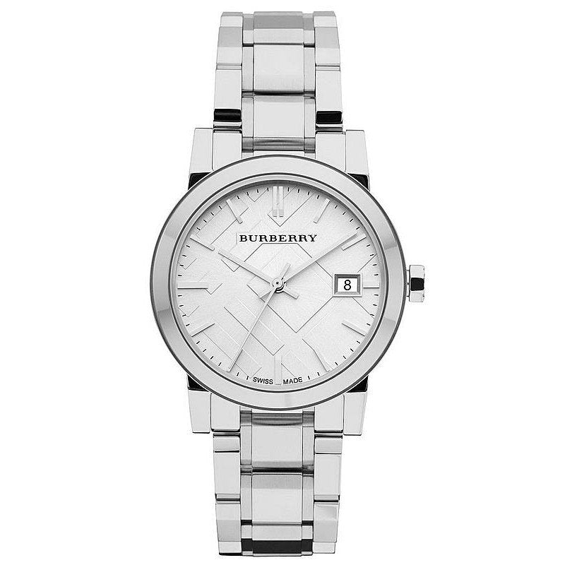 Burberry Women’s Swiss Made Stainless Steel Silver Dial Women's Watch  BU9100 - Watches of America