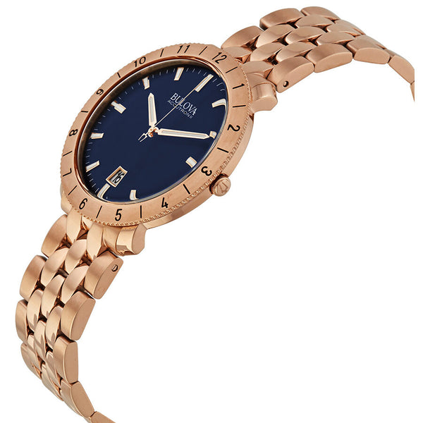 Bulova Accutron II Blue Dial Rose Gold-tone Men's Watch #97B130 - Watches of America #2