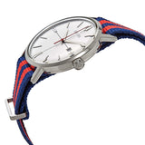 Bulova Aerojet Quartz Silver Dial Striped Nylon Men's Watch #96B314 - Watches of America #2