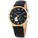 Bulova American Clipper Automatic Black Dial Men's Watch #97A154 - Watches of America