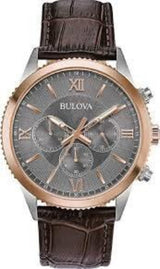 Bulova Chronograph Quartz Grey Dial Men's Watch #98A219 - Watches of America