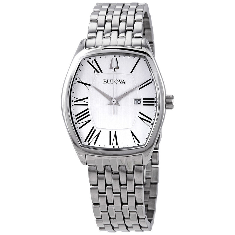 Bulova Classic Ambassador Silver Dial Stainless Steel Ladies Watch #96M145 - Watches of America