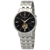 Bulova Classic Automatic Black Dial Stainless Steel Men's Watch #96A199 - Watches of America