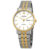 Bulova Classic Automatic White Dial Men's Watch #98C130 - Watches of America