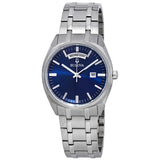 Bulova Classic Blue Dial Stainless Steel Men's Watch #96C125 - Watches of America