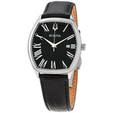 Bulova Classic Quartz Black Dial Men's Watch #96B290 - Watches of America
