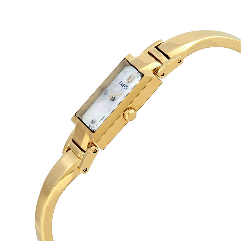 Bulova Classic Quartz Diamond Ladies Watch #97P141 - Watches of America #2