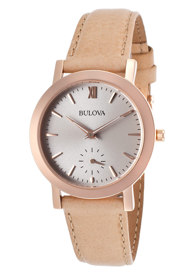Bulova Classic Quartz Grey Dial Ladies Watch #97L146 - Watches of America