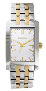 Bulova Classic Quartz Silver Dial Two-tone Men's Watch #98A137 - Watches of America