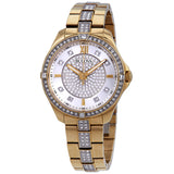 Bulova Crystal Diamond Silver/Crystal Dial Ladies Watch #98L228 - Watches of America