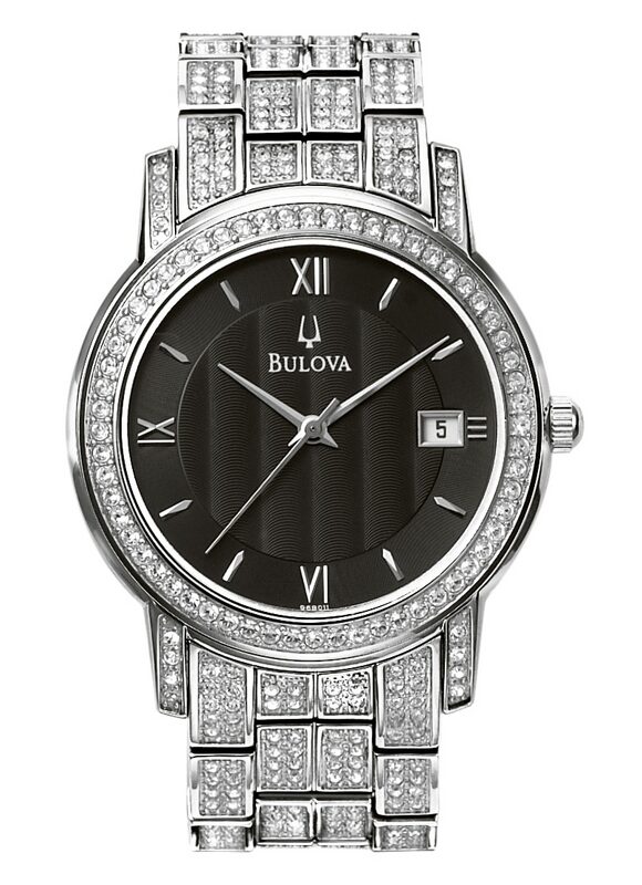 Bulova Crystal Men's Watch #96B011 - Watches of America