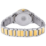Bulova Crystal Turnstyle Mother of Pearl Dial Two-tone Ladies Watch #98L245 - Watches of America #3