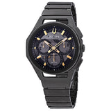 Bulova Curv Chronograph Dark Grey Dial Men's Watch #98A206 - Watches of America