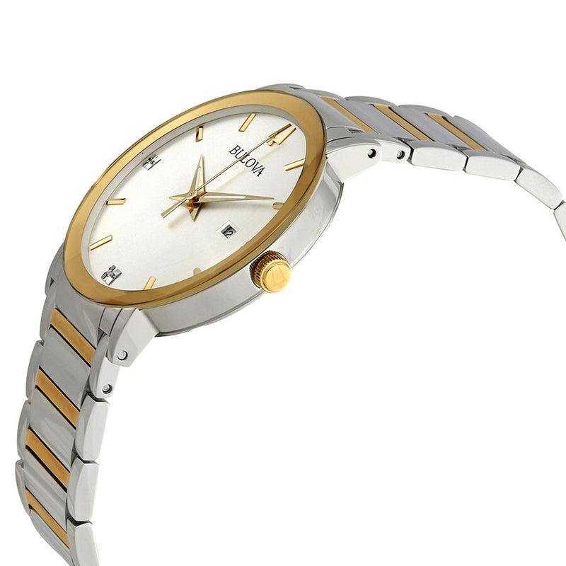 Bulova Diamond Silver Dial Men's Watch #98D151 - Watches of America #2