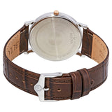 Bulova Dress Series White Dial Brown Leather Men's Watch #98H51 - Watches of America #3