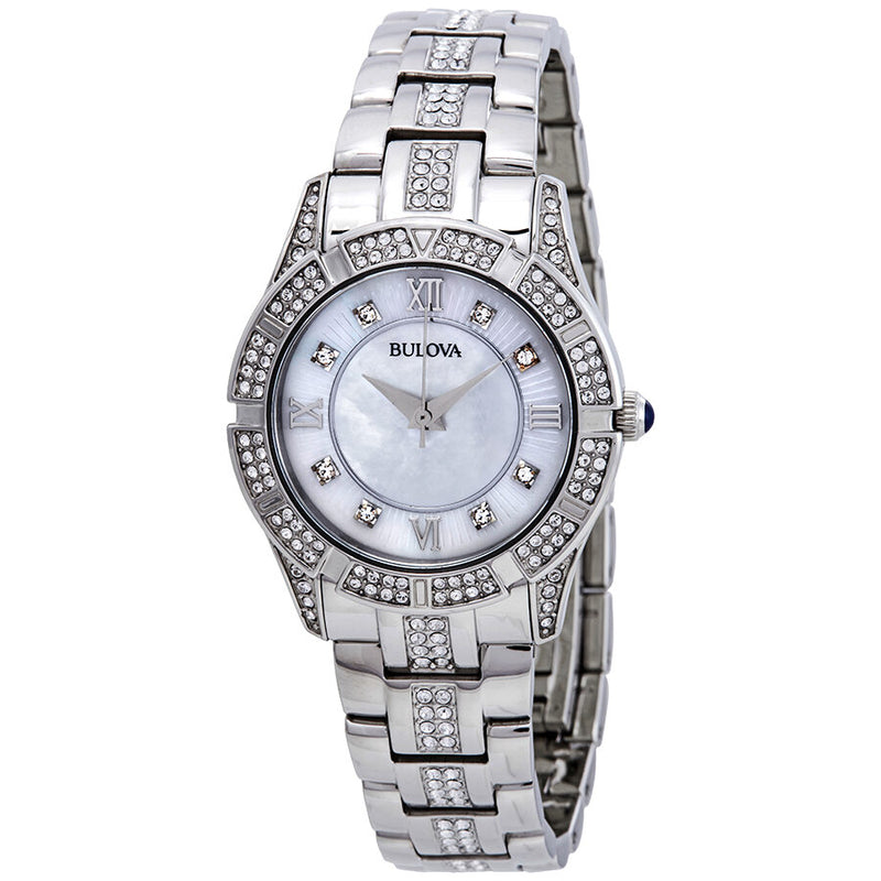 Women's bulova hotsell watch swarovski crystals