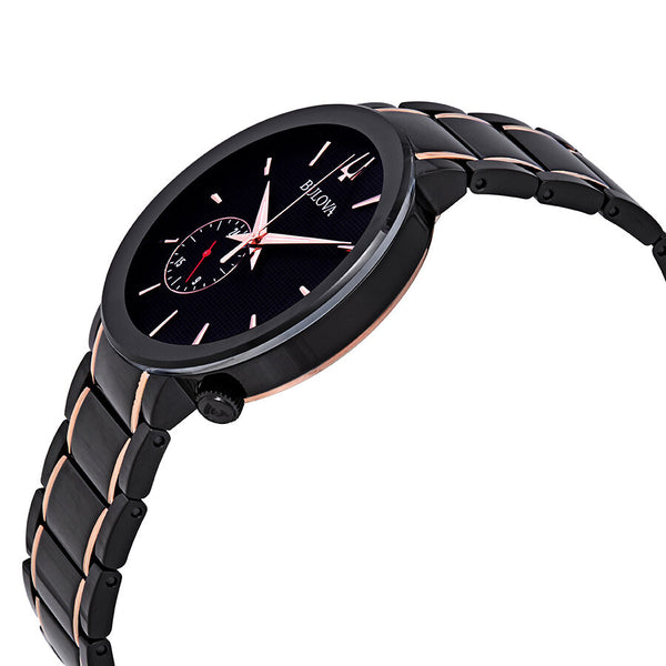 Bulova Latin Grammy Edition Black Dial Two-Tone Men's Watch #98A188 - Watches of America #2