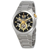 Bulova Maquina Black-Skeleton Dial Automatic Men's Watch #98A224 - Watches of America