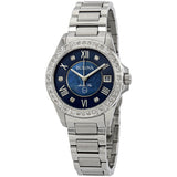 Bulova Marine Star Midnight Blue Mother of Pearl Diamond Dial Ladies Watch #96R215 - Watches of America