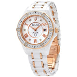 Bulova Marine Star Quartz Diamond Ladies Watch #98R241 - Watches of America