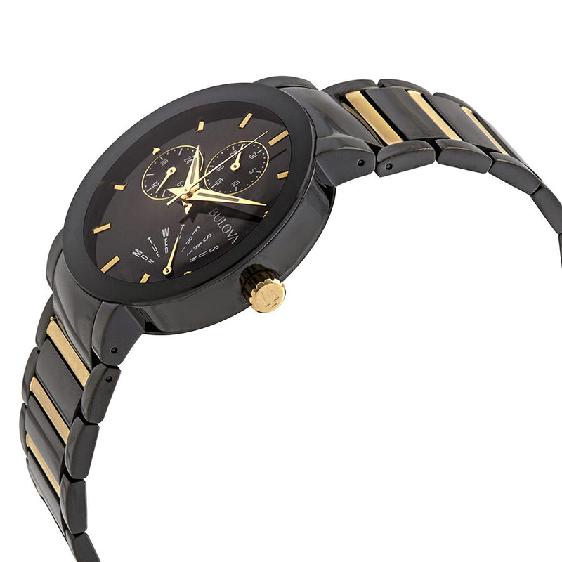 Bulova Modern Black Dial Two-tone Men's Watch #98C124 - Watches of America #2
