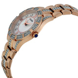 Bulova Mother of Pearl Dial Swarovski Crystal Rose Gold-plated Ladies Watch #98L197 - Watches of America #2