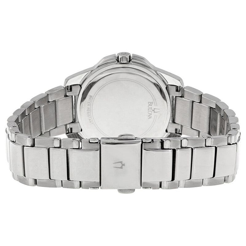 Bulova Mother of Pearl Diamond Dial Stainless Steel Ladies Watch #96P144 - Watches of America #3