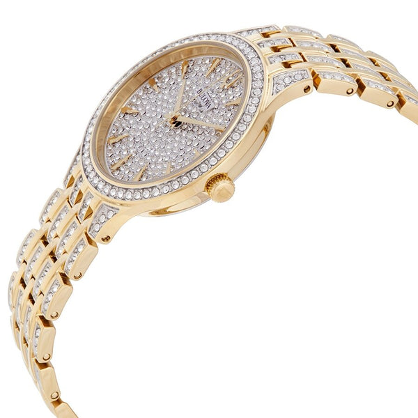 Bulova Phantom Crystal Pave Dial Ladies Watch #98L263 - Watches of America #2