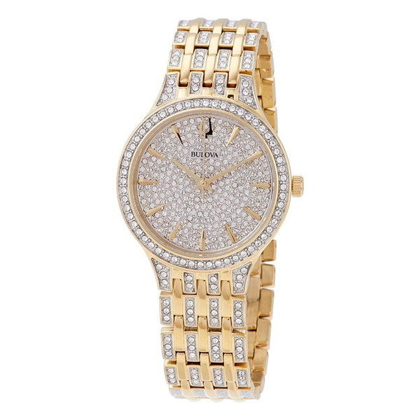 Bulova Phantom Crystal Pave Dial Ladies Watch #98L263 - Watches of America