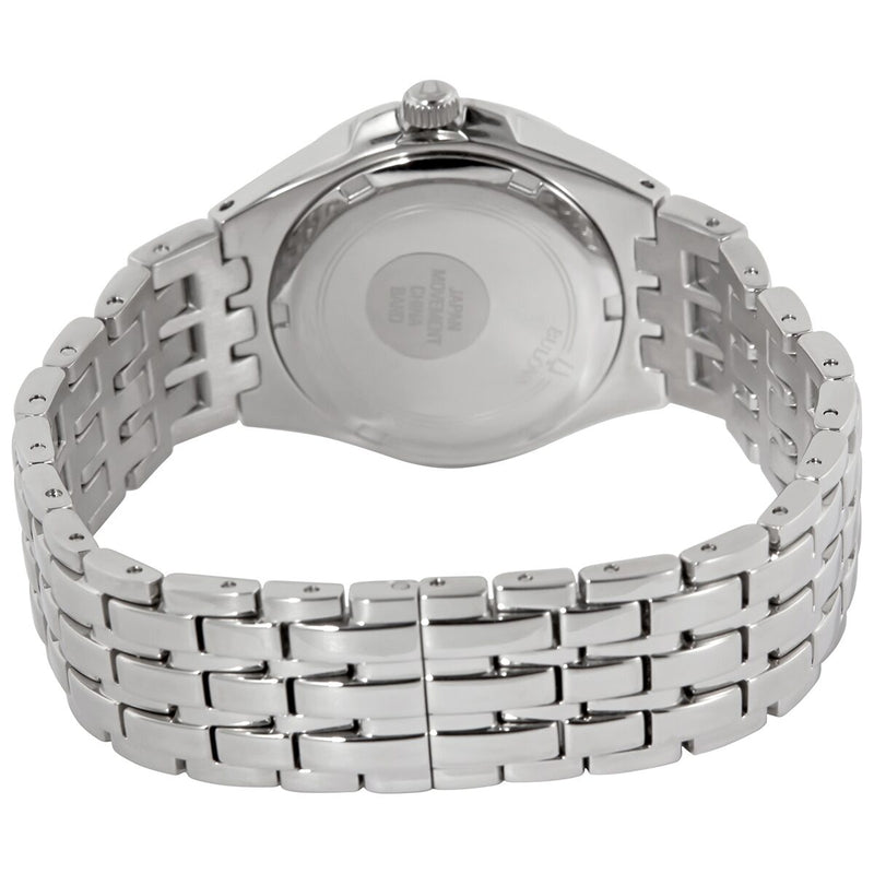 Bulova Phantom Quartz Crystal Silver-tone Pave Dial Ladies Watch #96L278 - Watches of America #3