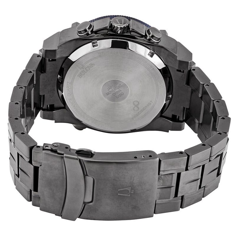 Bulova Precisionist Chronograph Quartz Black-Blue Dial Men's Watch #98B343 - Watches of America #3