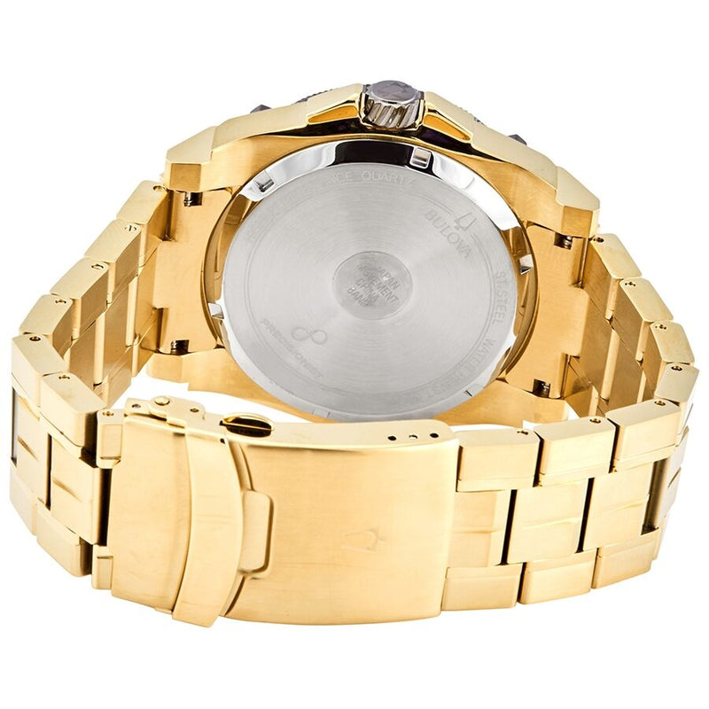 Bulova Precisionist Quartz Diamond Black Dial Men's Watch #98D156 - Watches of America #3
