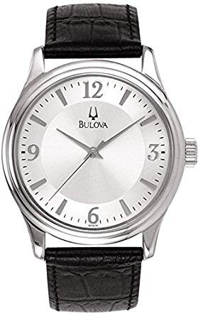 Bulova Quartz Silver Dial Men's Watch #96A28 - Watches of America