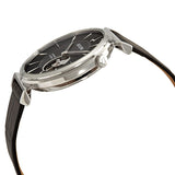 Bulova Regatta Automatic Black Dial Black Leather Men's Watch #96A234 - Watches of America #2