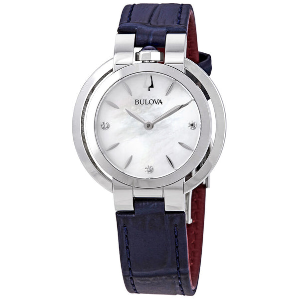 Bulova Rubaiyat Quartz Mother of Pearl Dial Ladies Watch #96P196 - Watches of America