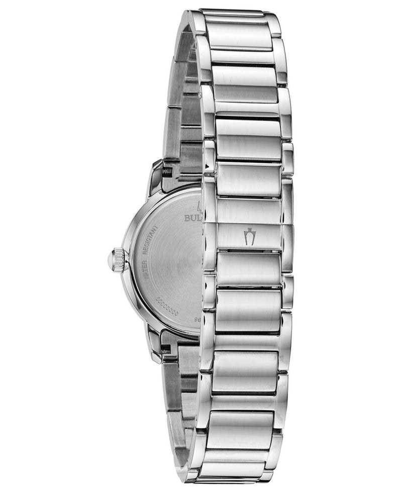 Reloj Bulova de cuarzo con diamantes para mujer 96P194
