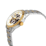Bulova Sutton Automatic Silver Skeleton Dial Two-tone Men's Watch #98A214 - Watches of America #2