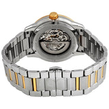 Bulova Sutton Automatic Silver Skeleton Dial Two-tone Men's Watch #98A214 - Watches of America #3