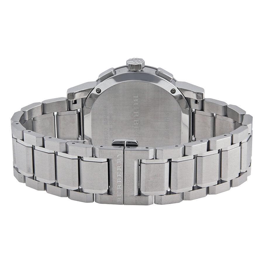 Burberry Chronograph Blue Dial Stainless Steel Men's Watch BU9363