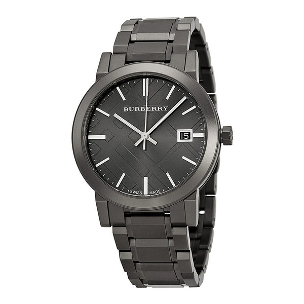 Burberry Grey Dial Grey Ion-plated Men's Watch BU9007 - Watches of America