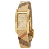 Burberry Pioneer Gold Dial Gold Ion-plated Ladies Watch BU9509 - Watches of America