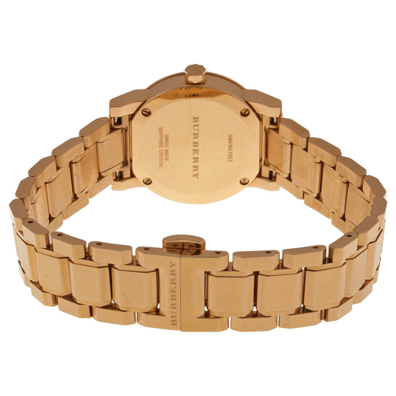 Burberry watch rose online gold